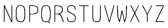 AlpagaVAR CondensedThin Instance Font UPPERCASE
