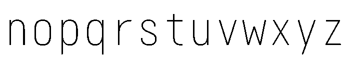AlpagaVAR CondensedThin Instance Font LOWERCASE
