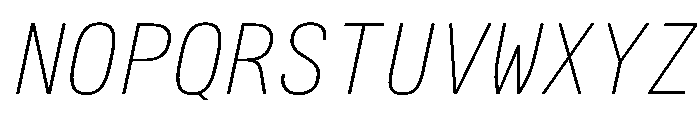 AlpagaVAR CondensedThinItalic Instance B01409fd Font UPPERCASE