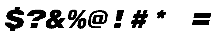 AlpagaVAR ExpandedBlackItalic Instance Font OTHER CHARS
