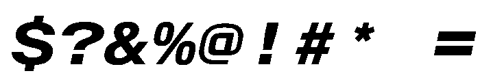 AlpagaVAR ExpandedBoldItalic Instance Font OTHER CHARS