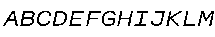 AlpagaVAR ExpandedBookItalic Instance 7d1feefd Font UPPERCASE