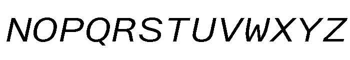 AlpagaVAR ExpandedBookItalic Instance 7d1feefd Font UPPERCASE