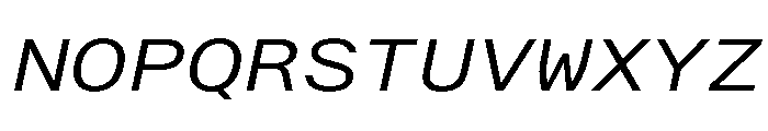 AlpagaVAR ExpandedBookItalic Instance Font UPPERCASE