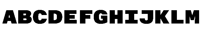 AlpagaVAR ExpandedExtraBlack Instance Font UPPERCASE