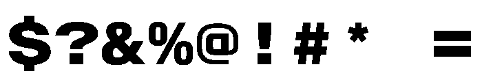 AlpagaVAR ExpandedExtraBold Instance Font OTHER CHARS