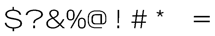 AlpagaVAR ExpandedExtraLight Instance Font OTHER CHARS