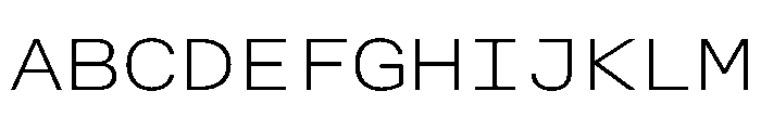 AlpagaVAR ExpandedExtraLight Instance Font UPPERCASE
