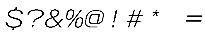 AlpagaVAR ExpandedExtraLightItalic Instance Font OTHER CHARS