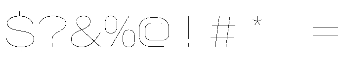 AlpagaVAR ExpandedHairline Instance Font OTHER CHARS