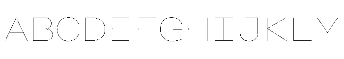 AlpagaVAR ExpandedHairline Instance Font UPPERCASE