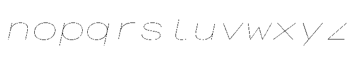 AlpagaVAR ExpandedHairlineItalic Instance 2c0720a8 Font LOWERCASE