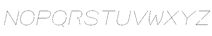 AlpagaVAR ExpandedHairlineItalic Instance Font UPPERCASE