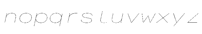 AlpagaVAR ExpandedHairlineItalic Instance Font LOWERCASE