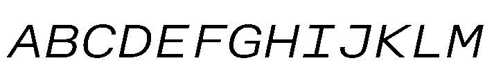 AlpagaVAR ExpandedLightItalic Instance 757f1a92 Font UPPERCASE