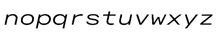 AlpagaVAR ExpandedLightItalic Instance 757f1a92 Font LOWERCASE