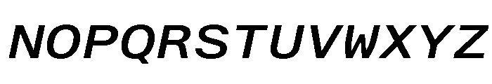 AlpagaVAR ExpandedMediumItalic Instance 5aded7b5 Font UPPERCASE