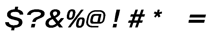 AlpagaVAR ExpandedMediumItalic Instance Font OTHER CHARS