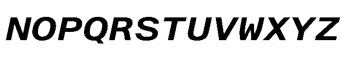 AlpagaVAR ExpandedSemiBoldItalic Instance 9f75c68e Font UPPERCASE