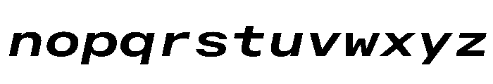 AlpagaVAR ExpandedSemiBoldItalic Instance 9f75c68e Font LOWERCASE