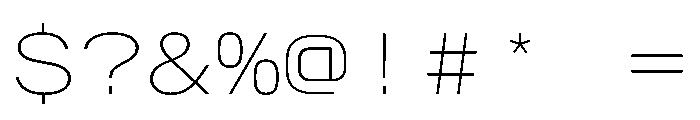 AlpagaVAR ExpandedThin Instance Font OTHER CHARS