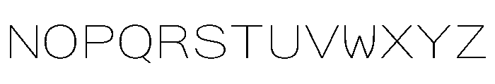 AlpagaVAR ExpandedThin Instance Font UPPERCASE