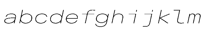 AlpagaVAR ExpandedThinItalic Instance FONT