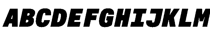 AlpagaVAR ExtraBlackItalic Instance Font UPPERCASE