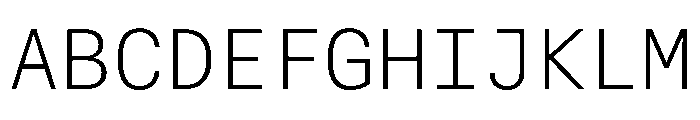 AlpagaVAR ExtraLight Instance Font UPPERCASE