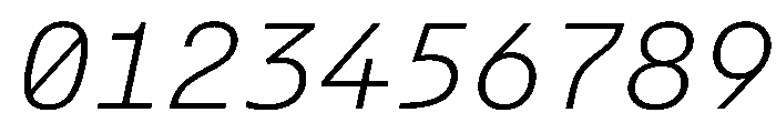 AlpagaVAR ExtraLightItalic Instance Font OTHER CHARS