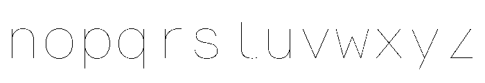 AlpagaVAR Hairline Instance 8e523515 Font LOWERCASE