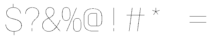 AlpagaVAR Hairline Instance Font OTHER CHARS