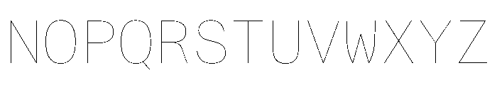 AlpagaVAR Hairline Instance Font UPPERCASE