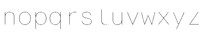AlpagaVAR Hairline Instance Font LOWERCASE