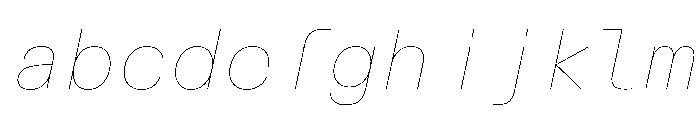AlpagaVAR HairlineItalic Instance FONT