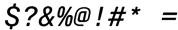 AlpagaVAR Italic Instance Font OTHER CHARS