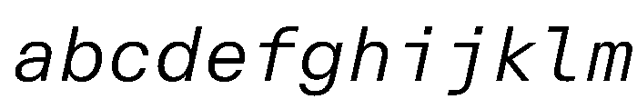 AlpagaVAR LightItalic Instance FONT