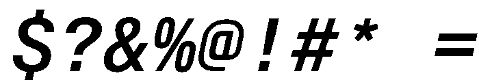 AlpagaVAR MediumItalic Instance Font OTHER CHARS
