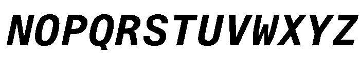 AlpagaVAR SemiBoldItalic Instance Font UPPERCASE