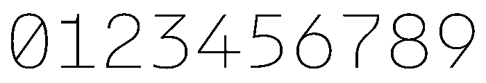 AlpagaVAR Thin Instance Font OTHER CHARS