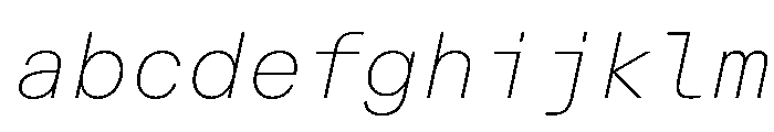 AlpagaVAR ThinItalic Instance 95442814 FONT
