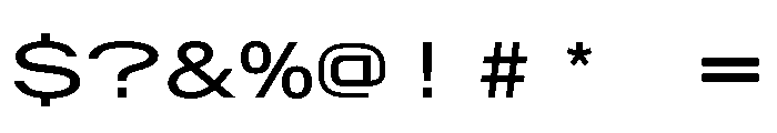 AlpagaVAR UltraExpanded Instance Font OTHER CHARS