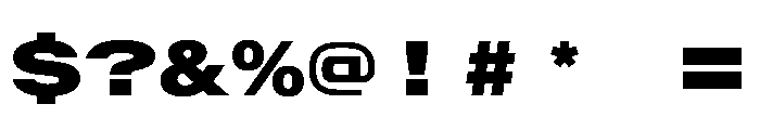 AlpagaVAR UltraExpandedBlack Instance Font OTHER CHARS