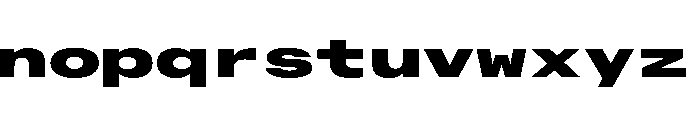 AlpagaVAR UltraExpandedBlack Instance Font LOWERCASE