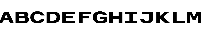 AlpagaVAR UltraExpandedBold Instance Font UPPERCASE