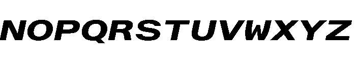 AlpagaVAR UltraExpandedBoldItalic Instance 51ec586b Font UPPERCASE