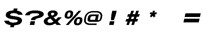 AlpagaVAR UltraExpandedBoldItalic Instance Font OTHER CHARS