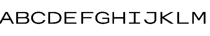 AlpagaVAR UltraExpandedBook Instance Font UPPERCASE