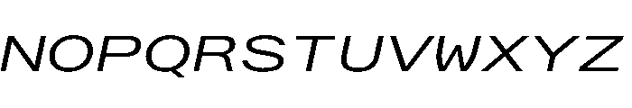 AlpagaVAR UltraExpandedBookItalic Instance Font UPPERCASE