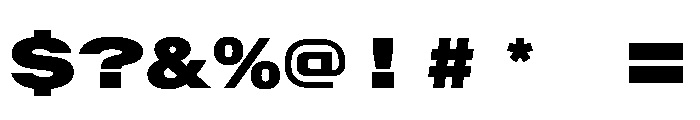 AlpagaVAR UltraExpandedExtraBlack Instance Font OTHER CHARS